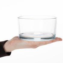 Artikel Skål i klarglas, liten skål för mångsidiga glasdekorationer, blommor, suckulenter och ljus, 13 cm