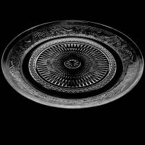 Artikel Glasplatta antik Ø25,5cm H2cm 6st