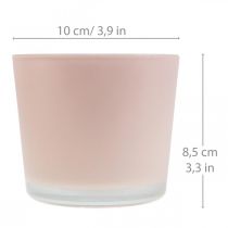 Artikel Blomkruka glaskruka rosa glasbalja Ø10cm H8,5cm