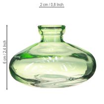 Artikel Glasvaser lökformade gröna minivaser glas Ø9cm H6cm 6 st
