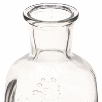 Artikel Glasvas flaskvas med motiv vas glas klar H19cm 2 st