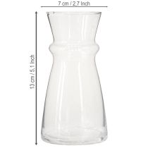 Artikel Glasvas hyacintvas dekorativ vas transparent Ø7cm H13cm