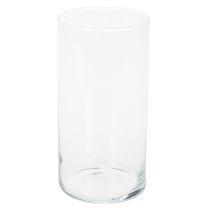Artikel Hög glasvas, enkel glascylinder som blomvas eller dekorativt glas, 20 cm