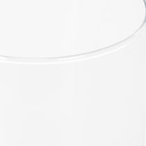 Artikel Hög glasvas, enkel glascylinder som blomvas eller dekorativt glas, 20 cm