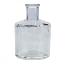 Glasvas apotekarflaskor dekorativ glas dekorativ vas tonad Ø7cm 6 st