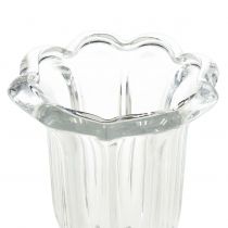 Artikel Glasvas med fot glas blomvas Ø13,5cm H22cm