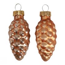 Artikel Julkottar glasstrutar glasdekoration aprikos H6,5cm 10 st