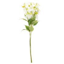 Artikel Konstgjord Gloriosa-blomma, vit och gul, elegant blommande gren för dekoration, 80 cm, 3 stycken