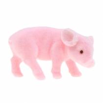 Lucky gris rosa flockade 9cm 6st