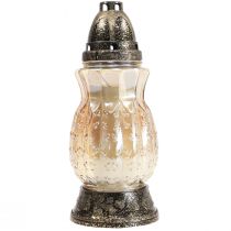 Artikel Gravljus glasrankor rosor H26cm Ø12cm tonat guld 24-30h
