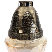 Artikel Gravljus glasrankor rosor H26cm Ø12cm tonat guld 24-30h