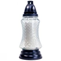 Gravljus glasvas retro gravlykta klar Ø11cm H26,5cm
