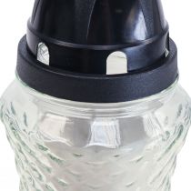 Gravljus glasvas retro gravlykta klar Ø11cm H26,5cm