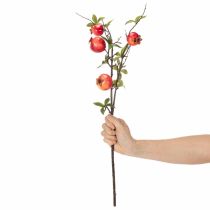 Artikel Konstgjord granatäpplegren som fruktgren för bordsdekoration, 68 cm