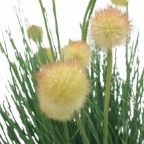 Artikel Gräs med blommor i en kruka konstgjord 70 cm