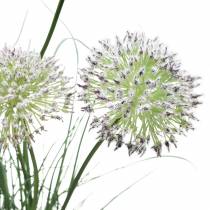 Artikel Gräs med blommor i potten konstgjord lila 70cm