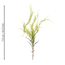 Artikel Konstgjord växt av grön borsthirs för eleganta hängande dekorationer, snygga rumsdetaljer, 114 cm