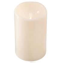 Artikel Stort LED ljus med timer för ute varmvit Ø12,5cm H20cm 2st