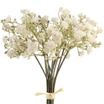 Artikel Gypsophila konstgjord babyandning i ett knippe vita 23 cm 12 st