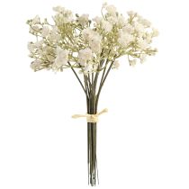Artikel Gypsophila konstgjord babyandning i ett knippe vita 23 cm 12 st
