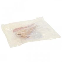 Artikel Hängande deco-hjärtan att hänga upp orange/gul 10cm 6st