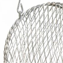 Hängande dekorationstrådshjärta, värmeljushållare för upphängning 29×27,5cm