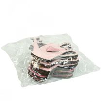 Artikel Hängande dekoration trävattenkanna deco rosa deco galge 14x12cm 6st