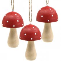 Flugsvamp dekorativa svampar träsvamp för upphängning H8,5cm 6st