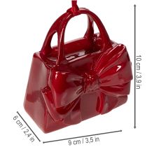 Artikel Dekorativ handväska med rosett för upphängning, 10 cm
