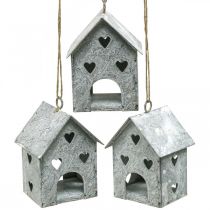 Artikel Julhänge metallhus Shabby Chic H9,5cm 3 st