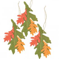 Höstens dekorativa hängsmycke träblad ekblad 17cm 6st