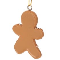 Artikel Dekorativa pepparkaksgubbsprydnader till julgranar, 6 cm, 12 stycken