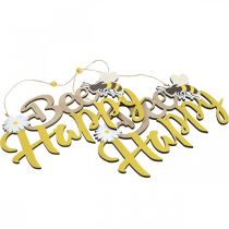 Artikel Dekorativ skylt bi "Bee Happy" sommardekoration trä 31×18cm 2st