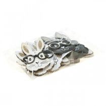 Artikel Trähänge kanin med glasögon morotsglitter 4×7,5cm 9st