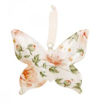 Deco fjärilar metall deco galge blommor B12×H10cm 3st