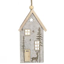 Artikel Hus för upphängning av julfiltdekor beige 15cm 6 st