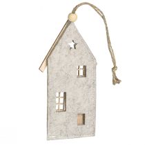 Artikel Juldekorationer i filt, beige, 15 cm, set om 6