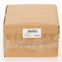 Artikel Rustikt keramikhus med ljusstark LED-belysning, perfekt som stämningsfull bordsdekoration, 15 cm, 2 stycken