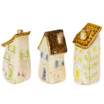 Artikel Keramisk heminredning för inomhusbruk och blomkrukor. Perfekt present. 10 cm, 3 stycken.