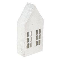 Artikel Miniatyrhus för inredning och atmosfär, mycket dekorativa, tidlös design för hemmet, 14 cm, 4 stycken