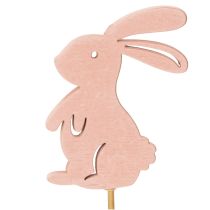 Artikel Dekorativa kaniner på pinne som grafiska accenter för bord och blomlådor, 31,5 cm, 16 stycken