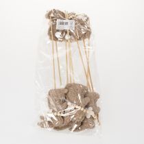 Artikel Dekorativ påskharefigur för vårdekorationer och säsongsbetonade accenter, 42 cm, 8 stycken