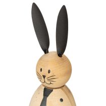 Artikel Dekorativ kaninfigur i trä, perfekt för lugn och tidlös dekoration, 15 cm, 2 stycken
