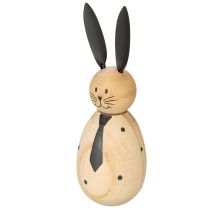 Artikel Dekorativ kaninfigur i trä, perfekt för lugn och tidlös dekoration, 15 cm, 2 stycken