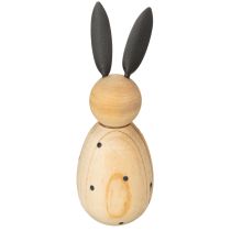 Artikel Dekorativ kaninfigur i trä, perfekt för lugn och tidlös dekoration, 15 cm, 2 stycken