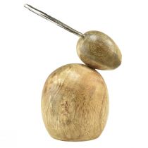 Artikel Kaniner dekoration trä metall silver påsk 12,5x14x16,5cm