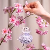 Artikel Ballerinakaninhängen, en höjdpunkt för påskgrenar eller julgranar, 12 cm, 2 stycken