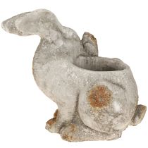 Artikel Kanin dekorativ blomkruka i betong antikgrå 33,5x17x29,5cm