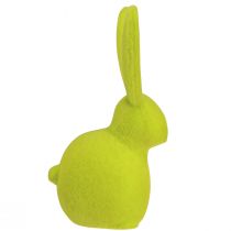 Artikel Små sittande påskharar, färgglatt flockade, 13 cm, 8 bitar