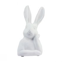 Artikel Kanin dekoration kanin vit konstgjord sten tänkande 18×12,5×30,5cm